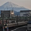 ある日の朝焼けの富士山