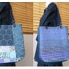 手織布とて刺繍布でトートバッグ