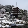 雪の日の瑠璃光寺
