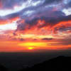 生駒山から見た夕焼け