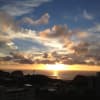 知床の夕日