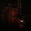天津　北安橋付近の海河夜景と朝景色及び天津駅前