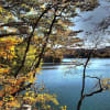 ★青木湖の紅葉(2)素敵な湖畔 2019