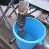 ペットボトル製　雨水を飲料水に濾過