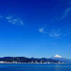 ２０１３　これぞ初春これが清水ミナトからの真白き富士山。