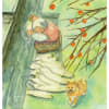 絵画販売・水彩・原画「おばあちゃんと柴犬」
