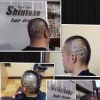 レザーアート 文字アート　ボウズライン文字　HairTattoo　新小岩Shintoko