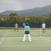 梅雨の真っ最中にも『ＨＯＴ会』はテニスが出来ます。！！！