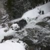 真冬の湯滝