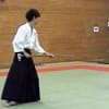☆尚武館☆合気道・空手道●２０１１年第１４回熊本県立大学合気道部演武会（１３/１３）道主演武（３）杖技