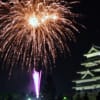 松本神社例大祭2013　松本城からの花火観賞
