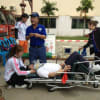 JPR:カンボジア救急救助技術支援「2013.4　カンボジアRRC711　救急強化指導」