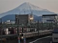 ある日の朝焼けの富士山