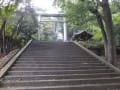 早朝に小高い市街地にある高山神社に行きました。