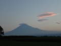 富士山と９月の雲