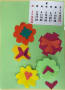 ４月のカレンダー「お花いっぱいカレンダー」