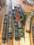 鉄道模型ジオラマの建設工事中