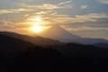 夕照富士山