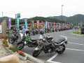道の駅「京都新光悦村」にたくさんのバイクが♪