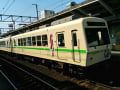 叡山電車 まどマギラッピング電車2連結