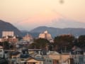 １２月２６日（金）７時の富士山、湘南平、箱根