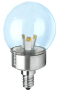 クリプトンＬＥＤ電球　【調光】　選べる色温度　透明フルカバー　電球色　ハイパワー３Ｗ　Ｅ１２　Ｄ６０