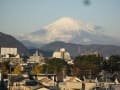１２月６日（土）７時の富士山、湘南平、箱根