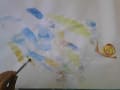 天使たちの絵画教室とママたちの楽々健康体操。