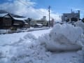 勝山市の雪風景