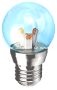 クリプトンＬＥＤ電球【調光不可】選べる色温度　透明フルカバー　電球色　ハイパワー３Ｗ　Ｅ２６　Ｄ６０