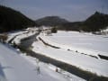 中国山地の風景・冬