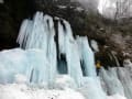 【山岳ガイド】2014年3月2日 八ヶ岳角木場の氷柱アイスクライミング