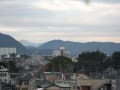 ２月１８日（水）午前７時、平塚市・東海岸からの富士山、湘南平、箱根です