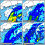 2011年9月2～4日四国地方レーダー雨量　履歴