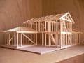 O様邸木造建築模型（３０分の１）