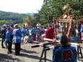 遠野町上遠野の郷社八幡神社の神輿渡御