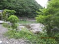上野村　神流川での鮎釣り