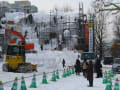 札幌、雪まつり（準備）。