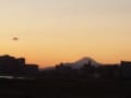 ２０１２正月　多摩川の夕日