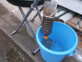 ペットボトル製　雨水を飲料水に濾過