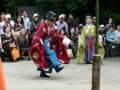 蹴鞠　雅楽と舞　紫陽花　　藤森神社