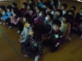 幼稚園での実践風景です。今日は藤田嗣治の「誕生日」をみました。いっぱい意見が出ました。