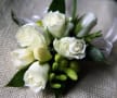 [12]White roses corsage