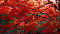 四時川渓谷の紅葉