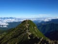 南アルプス塩見岳からの絶景①