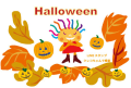 クレコちゃんLINEスタンプ　ハロウィンとテニス