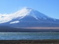 山中湖と富士山