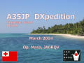 A35JP DXpedition in March 2014