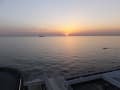 海ホから東京湾の夕日
