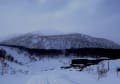 豪雪ニセコの山間を歩く④大湯沼・雪景色